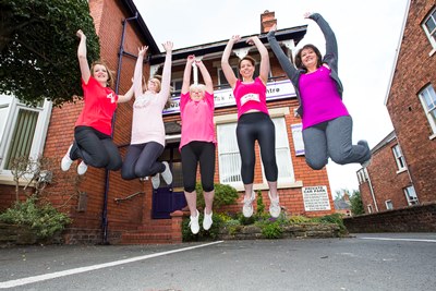 Members of staff at MD Coxeys in Grosvenor Road, Wrexham, from left, Helen Mort, Rhian Williams, Susan Barkley, Ellen Plack and Jenette Jones - who are taking part in the Wrexham Race for Life in Alyn Waters Country Park on Sunday, June 2. Members of staff at MD Coxeys in Grosvenor Road, Wrexham, from left, Helen Mort, Rhian Williams, Susan Barkley, Ellen Plack and Jenette Jones - who are taking part in the Wrexham Race for Life in Alyn Waters Country Park on Sunday, June 2.